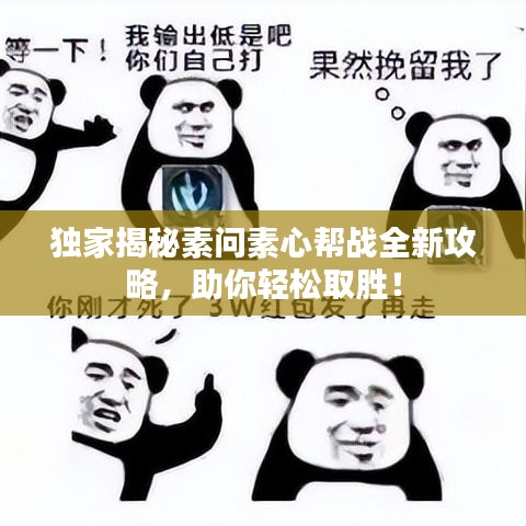 独家揭秘素问素心帮战全新攻略，助你轻松取胜！
